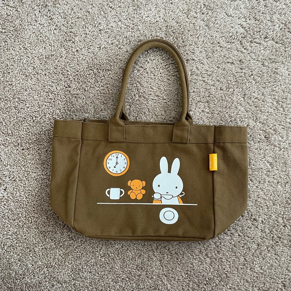 Miffy Mini Tote Bag Brown from Miffy Kitchen in Japan